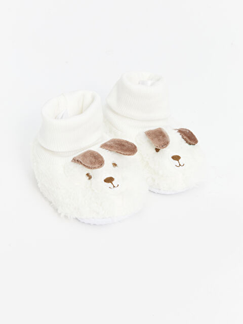 LCW STEPS Köpek Görünümlü Erkek Bebek Çoraplı Ev Ayakkabısı - W4GO07Z1-J5E