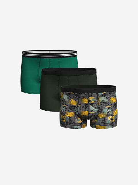 LCW ECO Standart Kalıp Pamuklu Esnek Erkek Boxer 3'lü - W4GR82Z8-M0T