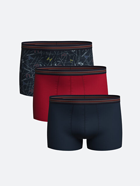 LCW ECO Standart Kalıp Pamuklu Esnek Erkek Boxer 3'lü - W4GR84Z8-F9C