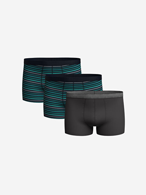 LCW ECO Standart Kalıp Pamuklu Esnek Erkek Boxer 3'lü - W4GS28Z8-M0T