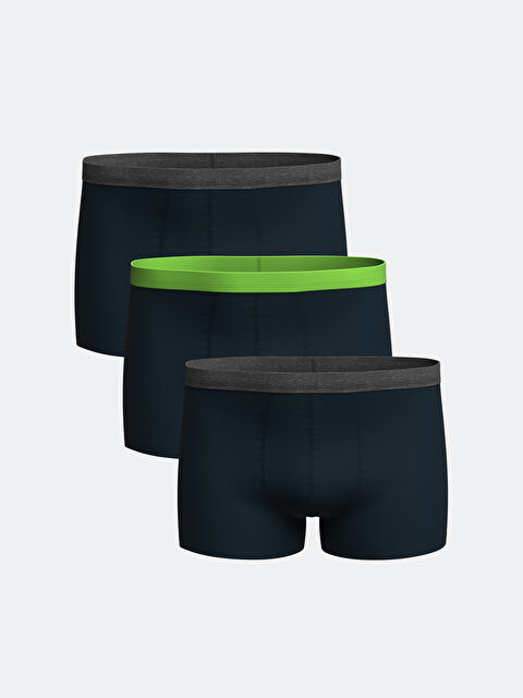 LCW ECO Standart Kalıp Pamuklu Esnek Erkek Boxer 3'lü - W4GS34Z8-F9C