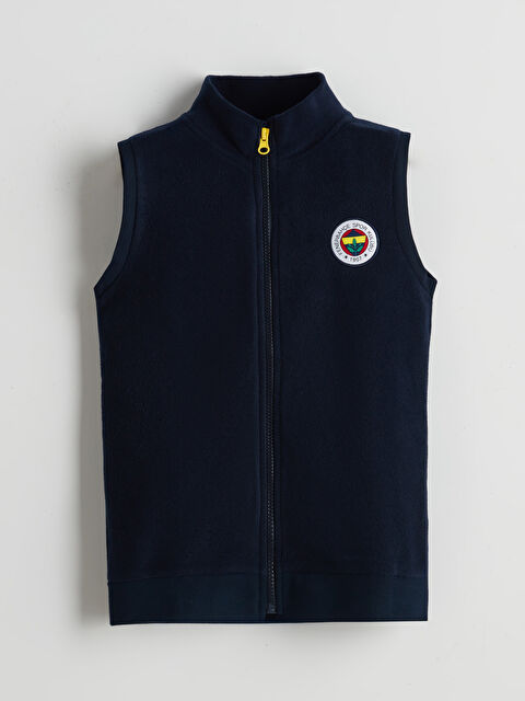 LCW Kids Dik Yaka Fenerbahçe Baskılı Polar Erkek Çocuk Yelek - W4GS76Z4-VE9