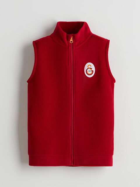 LCW Kids Dik Yaka Galatasaray Baskılı Polar Erkek Çocuk Yelek - W4GS77Z4-VAD