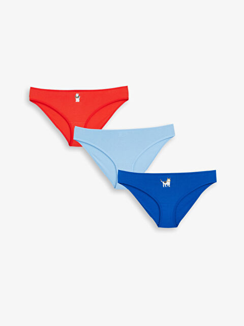 LCW Young Printed Bikini Knickers 3-Pack - W4GT92Z8-HNB