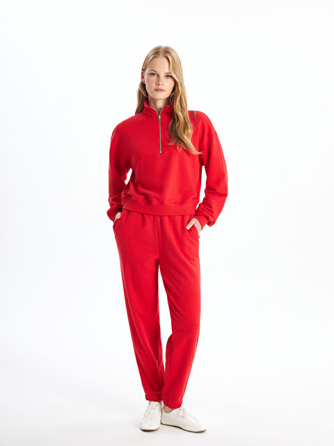 LCW Vision Kadın Beli Lastikli Düz Jogger Eşofman Altı - W4GV48Z8-KYV