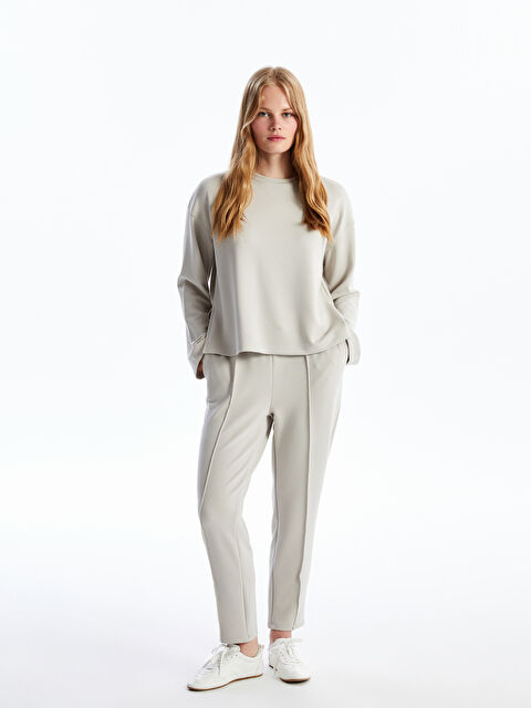 LCW Vision Kadın Beli Lastikli Düz Eşofman Altı - W4GV52Z8-FKQ