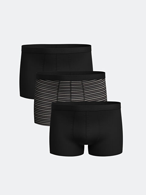 LCW ECO Standart Kalıp Pamuklu Esnek Erkek Boxer 3'lü - W4GY01Z8-F9C