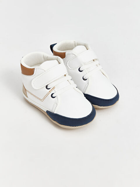 LCW STEPS Bağcık ve Cırt Cırtlı Erkek Bebek Yürüme Öncesi Ayakkabı - W4GY81Z1-FFB