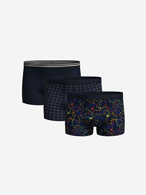 LCW ECO Standart Kalıp Pamuklu Esnek Erkek Boxer 3'lü - W4H009Z8-M0T