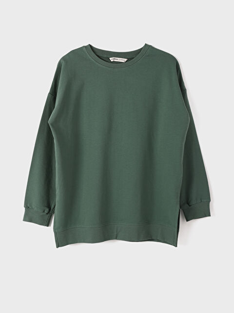 LCWAIKIKI Classic Crew Neck Oversize Women's Sweatshirt Tunic - W4H242Z8-JQY