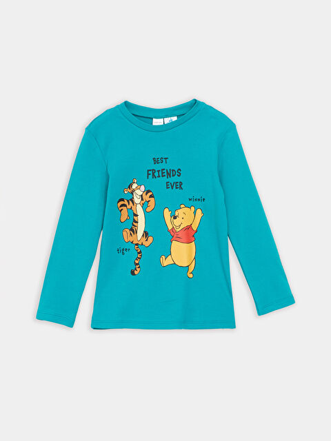 LCW baby Winnie the Pooh Baskılı Erkek Bebek Pijama Üst - W4H383Z1-H4S