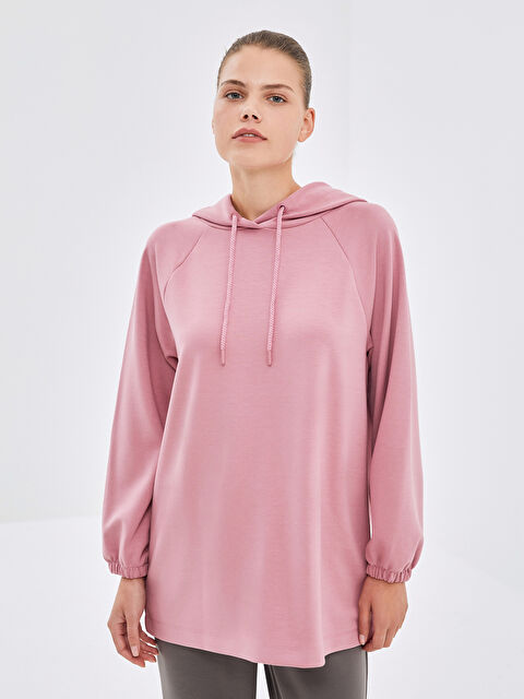 LCW Modest Kapüşonlu Kadın Tunik - W4H386Z8-GDD