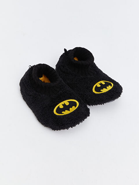 LCW STEPS Batman Nakışlı Erkek Çocuk Ev Ayakkabısı - W4H407Z4-HUC