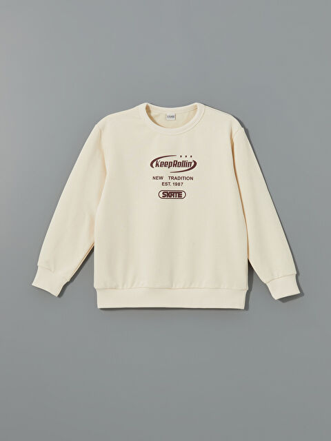 LCW Kids Bisiklet Yaka Erkek Çocuk Sweatshirt - W4H474Z4-R4W