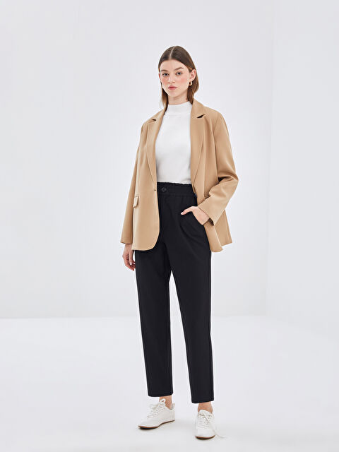 LCW Modest Beli Lastikli Kadın Pantolon - W4H496Z8-RQL