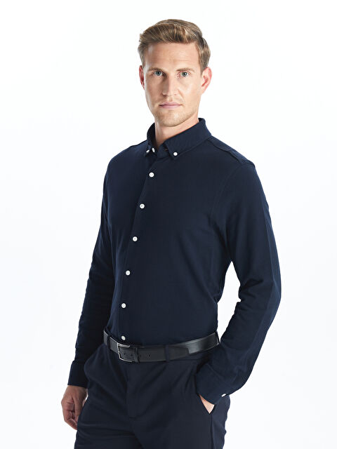 SOUTHBLUE Slim Fit Uzun Kollu Oxford Erkek Gömlek - W4H554Z8-RFH