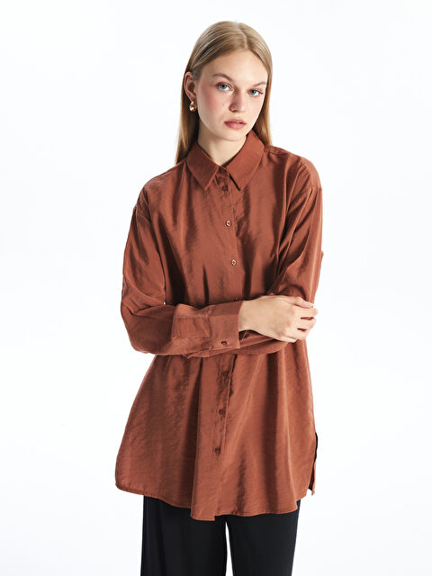 LCW Modest Kadın Düz Gömlek Tunik - W4H572Z8-M6H