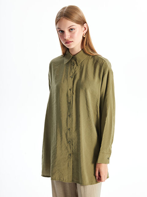 LCW Modest Kadın Düz Gömlek Tunik - W4H572Z8-Q6X