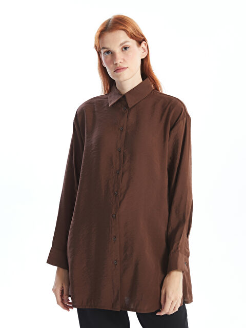 LCW Modest Kadın Düz Gömlek Tunik - W4H572Z8-RHS