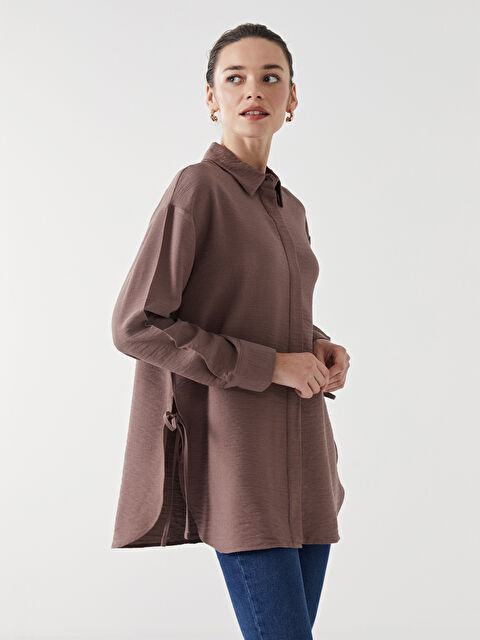 LCW Modest Oversize Kadın Gömlek Tunik - W4H651Z8-D7V
