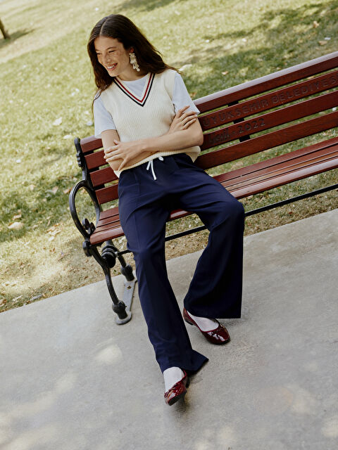 XSIDE Beli Lastikli Kadın Pantolon - W4H729Z8-CSH