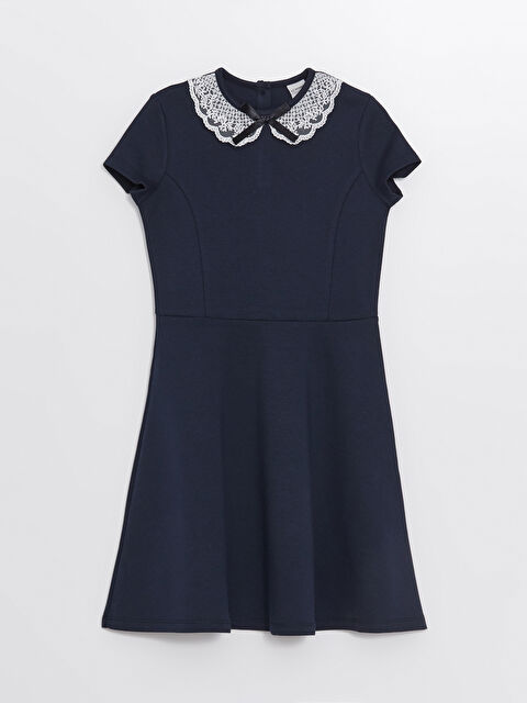 LCW Kids Bebe Yaka Kız Çocuk Elbise - W4H762Z4-HRC