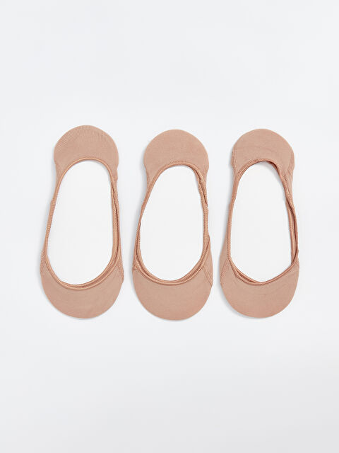 LCW DREAM Kadın Düz Babet Çorap 3'lü - W4H863Z8-R62