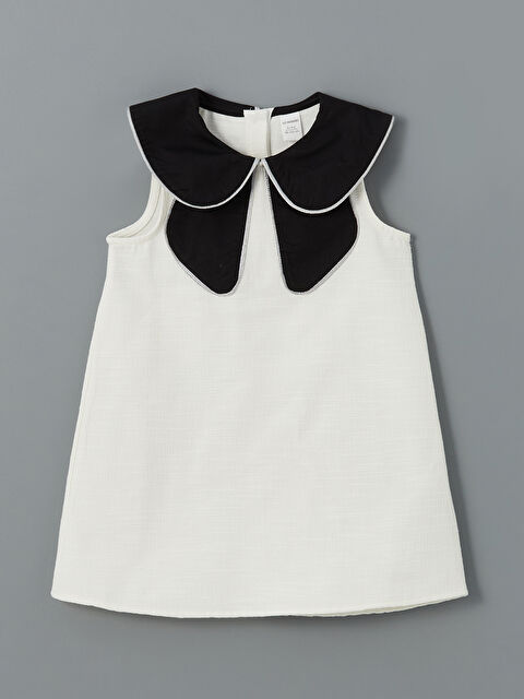 LCW Kids Bebe Yaka Armürlü Kız Çocuk Elbise - W4H948Z1-R9J