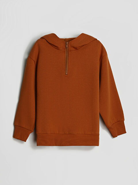 LCW Kids Hooded Long Sleeve Boy's Sweatshirt - W4H995Z4-GR8