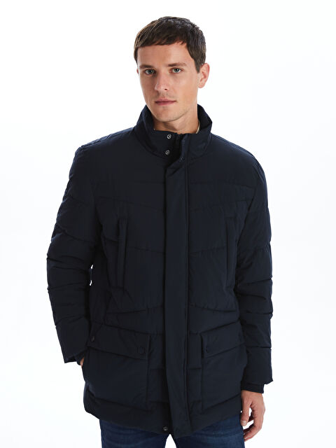 SOUTHBLUE Standart Kalıp Dik Yaka Erkek Şişme Mont - W4HA21Z8-RFH