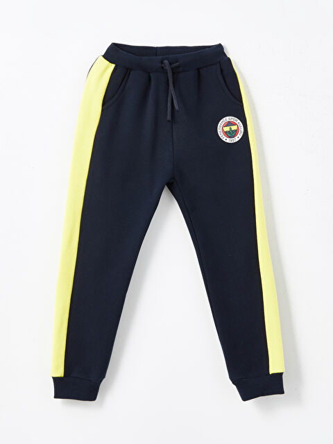 LCW Kids Beli Lastikli Fenerbahçe Baskılı Erkek Çocuk Jogger Eşofman Altı - W4HA54Z1-VYA