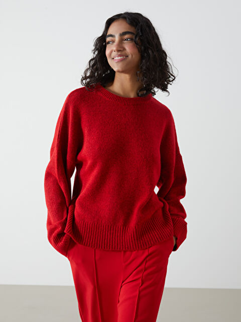 XSIDE Crew Neck Women's Knitwear Sweater - W4HA57Z8-JFY