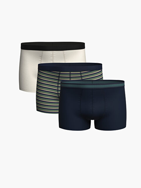 LCW ECO Standart Kalıp Pamuklu Esnek Erkek Boxer 3'lü - W4HA90Z8-M0T