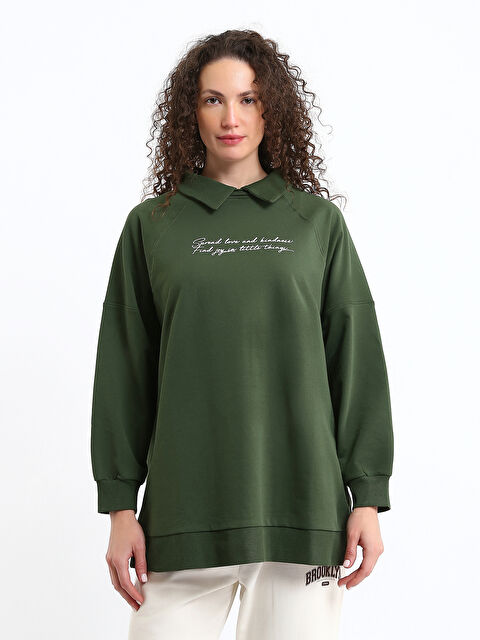 LCWAIKIKI Classic Polo Neck Women's Sweatshirt - W4HD51Z8-HCY