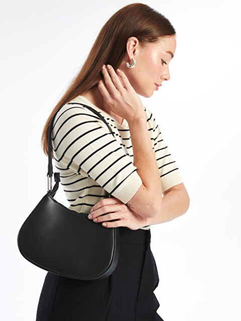 LCW ACCESSORIES Deri Görünümlü Kadın Baget Çanta - W4HE14Z8-CVL