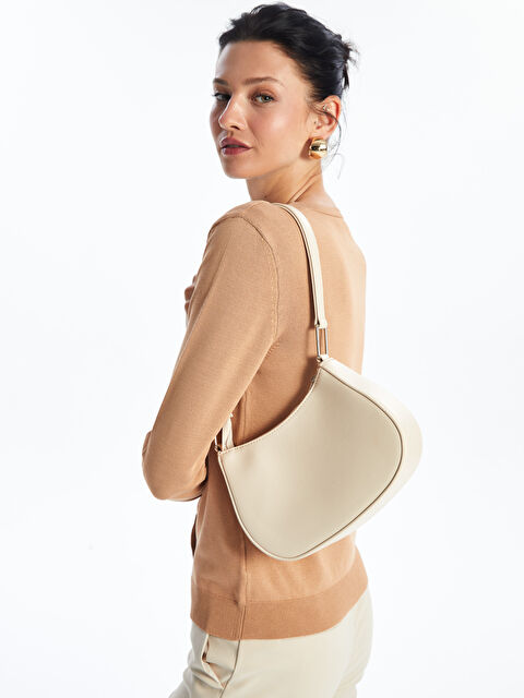 LCW ACCESSORIES Deri Görünümlü Kadın Baget Çanta - W4HE14Z8-FDH