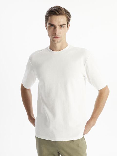 LCW Vision Bisiklet Yaka Kısa Kollu Erkek Tişört - W4HE95Z8-R9J