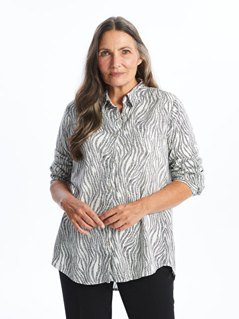 LCWAIKIKI Classic Patterned Women's Shirt - W4HF03Z8-LQA