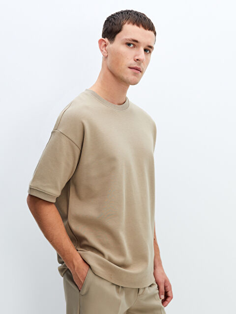 LCW Vision Bisiklet Yaka Kısa Kollu Erkek Tişört - W4HF05Z8-PSD