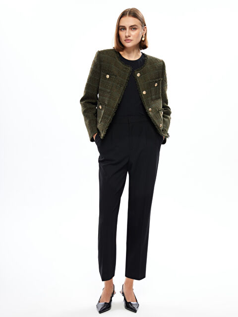 LCWAIKIKI Classic Beli Lastikli Loose Fit Kadın Pantolon - W4HF39Z8-CVL