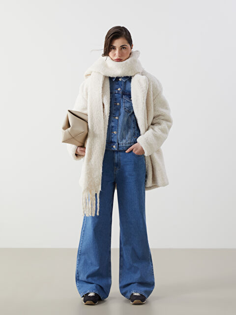 LCW Modest Wideleg Kadın Jean Pantolon - W4HF44Z8-507