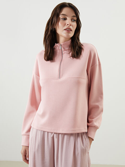 LCW Vision كنزة رياضية بياقة قمعية للسيدات - W4HH69Z8-FGV