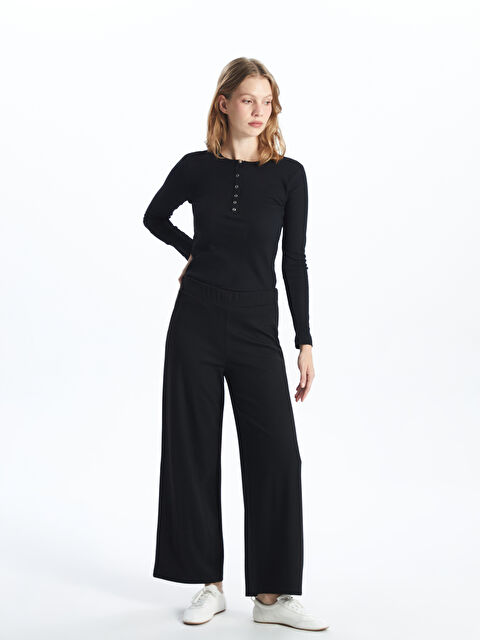 LCWAIKIKI Basic Beli Lastikli Kadın Pantolon - W4HI34Z8-CVL