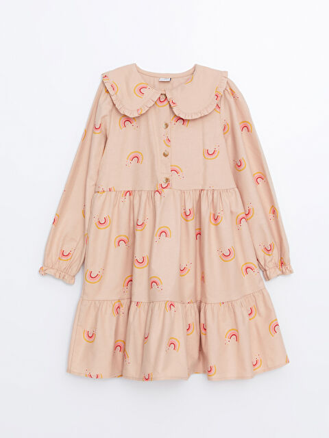 LCW Kids Bebe Yaka Kız Çocuk Elbise - W4HJ07Z4-LQB