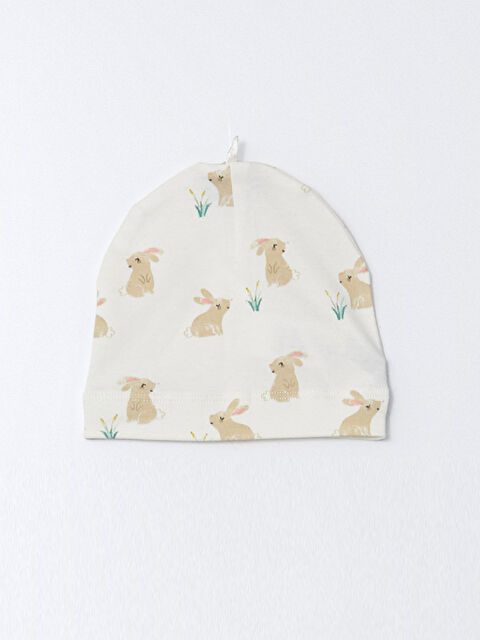 LCW baby Tavşan Desenli Kız Bebek Bere - W4HJ54Z1-LRA