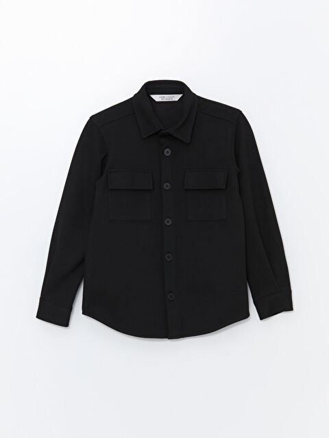 LCW Vision Uzun Kollu Erkek Çocuk Gömlek Ceket - W4HJ63Z4-CVL