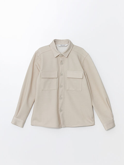 LCW Vision Uzun Kollu Erkek Çocuk Gömlek Ceket - W4HJ63Z4-V41