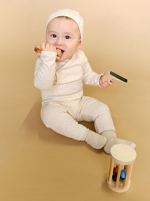 LCW baby Bisiklet Yaka Erkek Bebek Hastane Çıkış Seti - W4HJ99Z1-D2Y