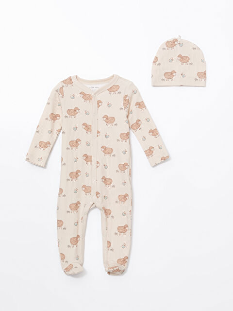 LCW baby Baskılı Erkek Bebek Hastane Çıkış Seti - W4HK05Z1-LQE