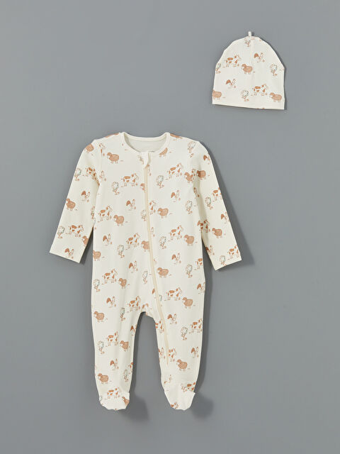 LCW baby Baskılı Erkek Bebek Hastane Çıkış Seti - W4HK96Z1-LRA